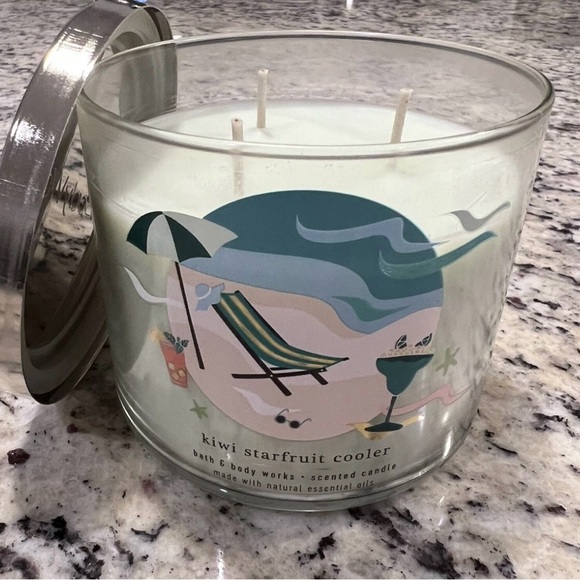 Bath & Body Works Other - Bath & Body Works: 14.5 oz 3-Wick Candle: Kiwi Starfruit Cooler